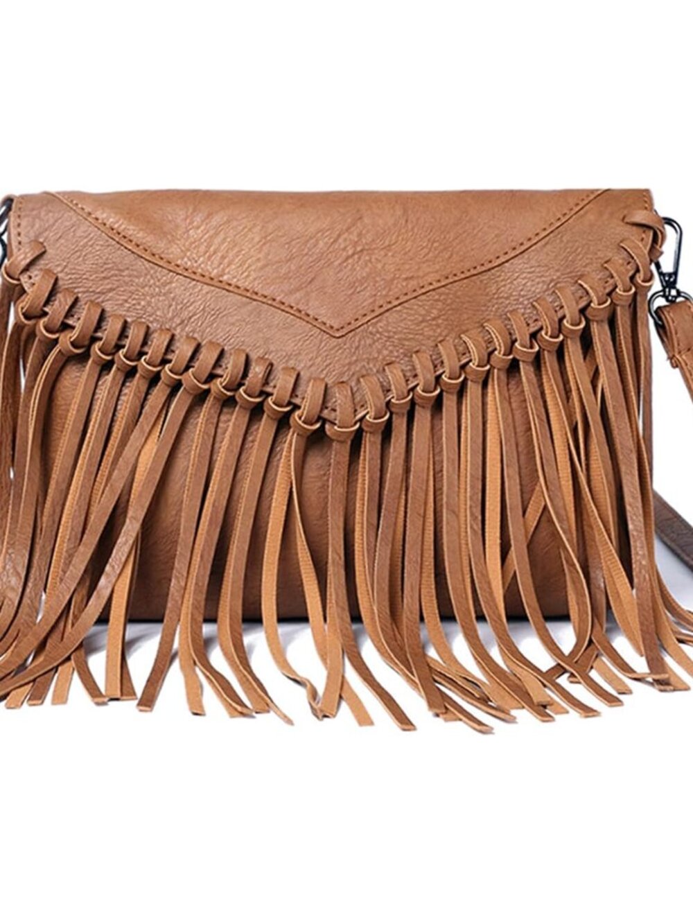 Vintage Fringe Purse Fringe Hobo Bags for Women Vegan Leather Tassel Hippie Cros